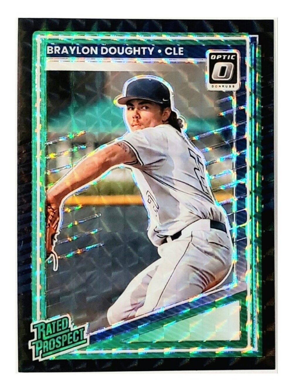BRAYLON DOUGHTY ROOKIE 1/1 BLACK FINITE PRIZM SP 2025 DONRUSS OPTIC #106